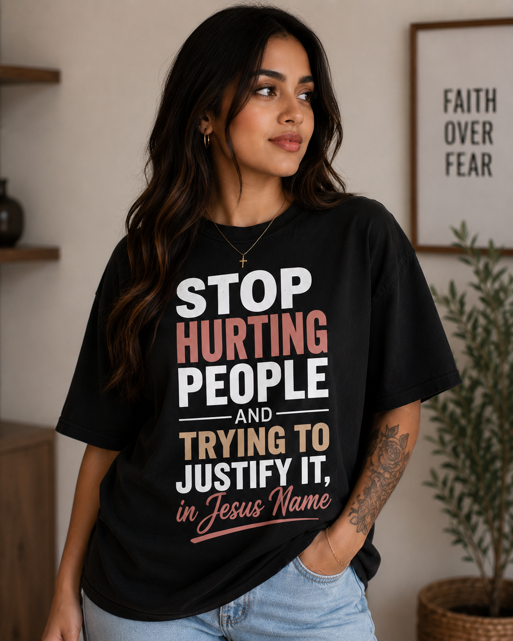 Faithing It. Short sleeve faith based T-shirts.