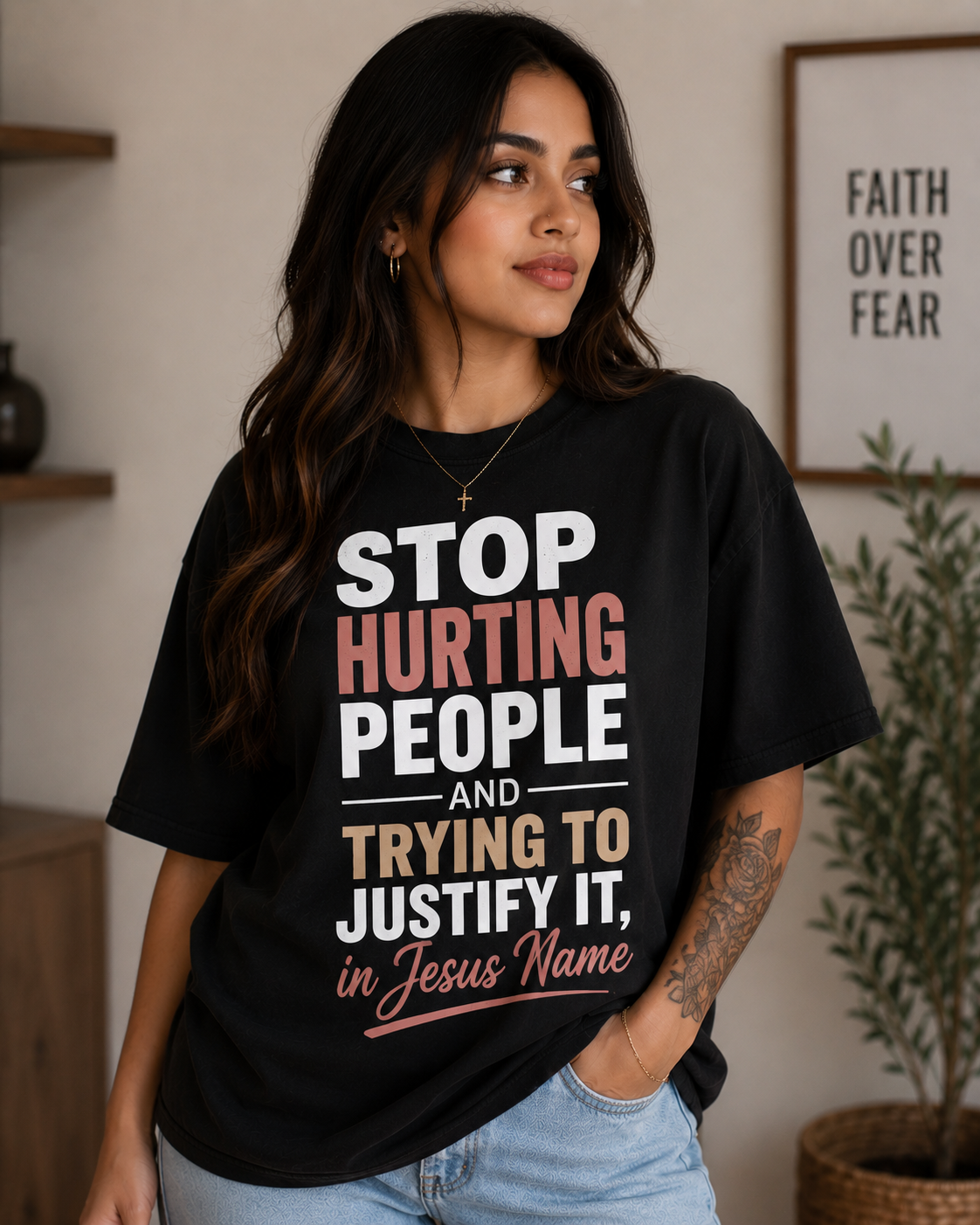Faithing It. Short sleeve faith based T-shirts.