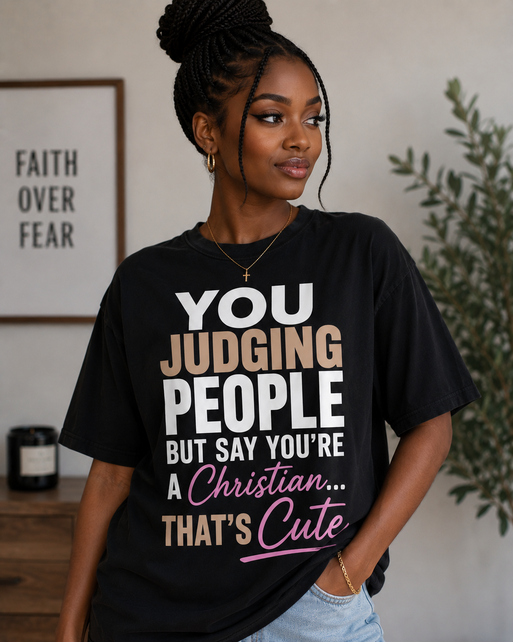 Faithing It. Short sleeve faith based T-shirts.