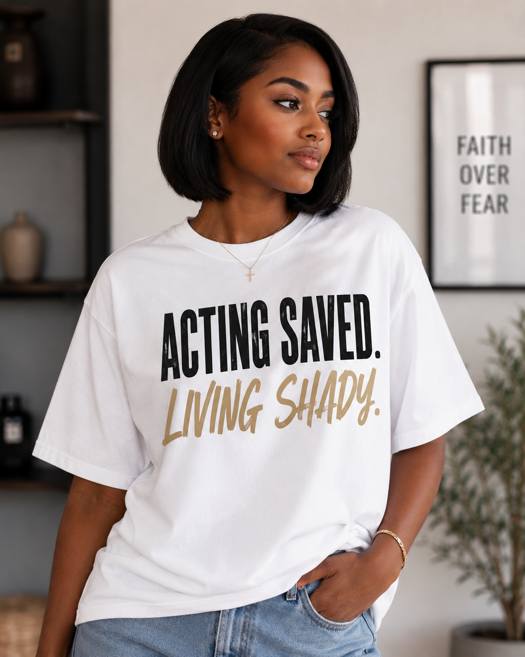Faithing It. Short sleeve faith based T-shirts.