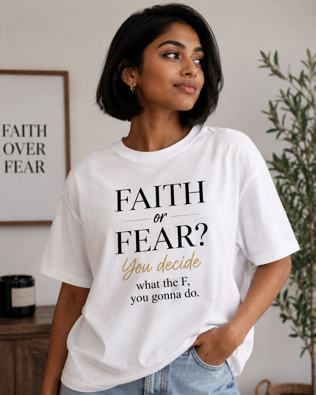 Faithing It. Short sleeve faith based T-shirts.